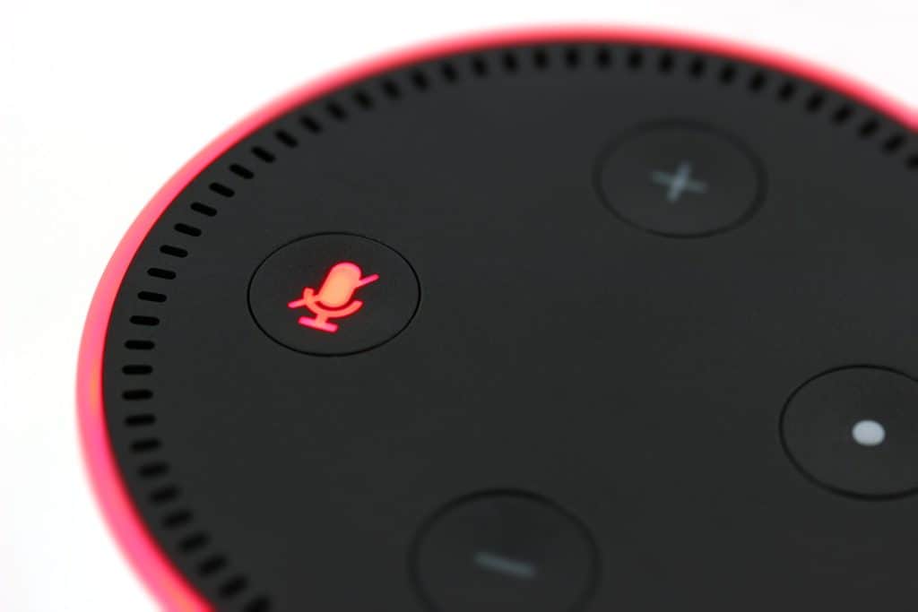 what does the red button on alexa mean